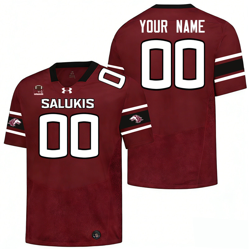 Custom Southern Illinois Salukis Name And Number Football Jerseys-Maroon